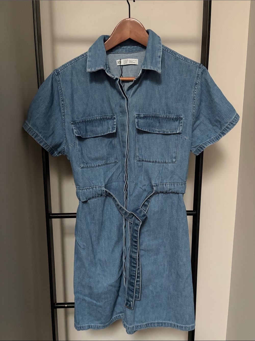 Denim&Co Light Blue Denim Shirt Dress